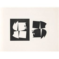 Victor Vasarely, Geometric Op-Art Etching