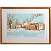 Image 1 : John Healy, Untitled (Winter Huts), Lithograph