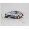 Image 1 : Bob Grossman, in his Pantera Car, Drawing