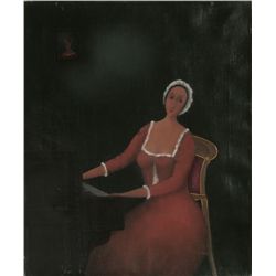 Branko Bahunek, The Pianist, Oil Painting