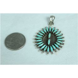 Needle point Turquoise Pin