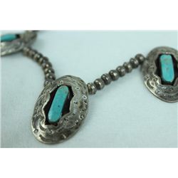 Old Pawn Silver Necklace w/ Turquoise