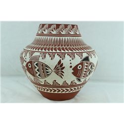 Authentic Hand Crafted Navajo Etched Style Pot