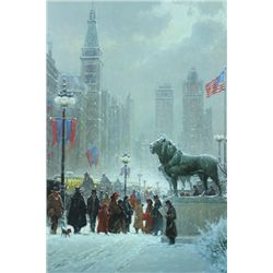 Framed George Harvey "Exhibition Day-Chicago"