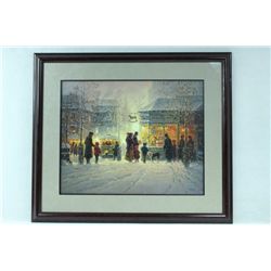 Framed George Harvey "Wishes and Dreams"