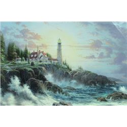 Framed Thomas Kinkade "Clearing Storms"