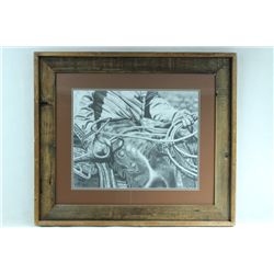 Framed "Leather Loops" by Glen Powell