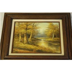 Philip Cantrell Autumn Scene oil