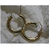 Image 1 : 14k Yellow Gold Hoop Earrings 2.89 Grms