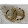 Image 2 : 14k Yellow Gold Hoop Earrings 2.89 Grms