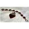 Image 4 : Silver Bracelet & Pendant w/ Brown Native Stone