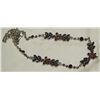 Image 1 : Natural Amethyst, Garnet & Smokey Quartz Necklace