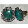 Image 1 : 2 Native American Green Turquoise Rings