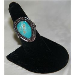 2pc. Native American Silver Turquoise Rings