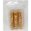 Image 1 : 3 Large Vials of Gold Flakes
