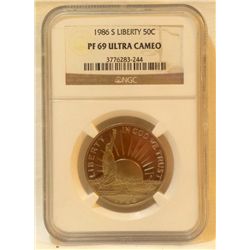 1986 S NGC PF69 Ultra Cameo Statue of Liberty