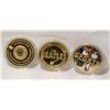Image 1 : (3) 24k Plated  Tokens