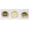 Image 1 : (3) 24k Plated  Beatles Tokens