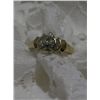 Image 2 : Ladies 14k Princess Cut Diamond Ring 1/2 CTW