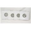Image 1 : 3 V Nickels & 1 War Nickel