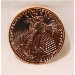 (4) AVDPa 1oz. Pure Copper .999 Liberty Coins