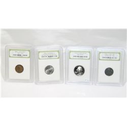 4 INB Slabbed Coins