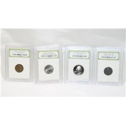 4 INB Slabbed Coins