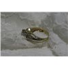 Image 1 : 14K Trillion & Baguettes Diamond Ring 5.5 Grms