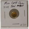 Image 1 : 22k Gold plated Mini Liberty Coin