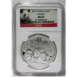 2013 Panda Coin 10y  NGC MS69