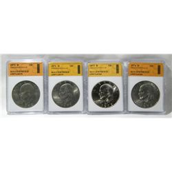(4)Eisenhower Dollars SGS Certified