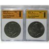 Image 3 : (4)Eisenhower Dollars SGS Certified