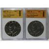Image 4 : (4)Eisenhower Dollars SGS Certified
