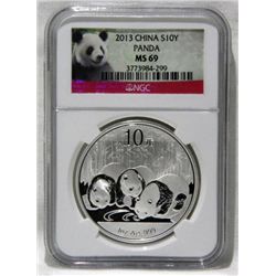 2013 Panda Coin 10y NGC MS69
