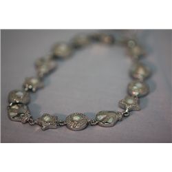 80.00 CTW ANTIQUE LOOKING BRACELET .925 STERLING SILVER