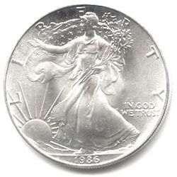 Uncirculated Silver Eagle 1986