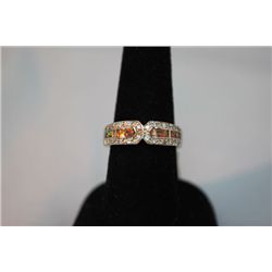 23.00 CTW ANTIQUE LOOKING OPAL PEARL RING .925 STERLING