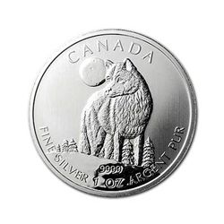 Canadian Silver 1 oz Wolf 2011