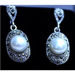 48.05 CTW PEARL ANTIQUE LOOKING JEWELRY .925 STERLING S