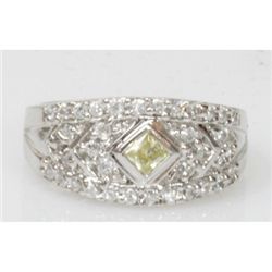 Natural 4.67g CZ Ring .925 Sterling Silver