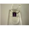 Image 1 : 22.25 CTW AMETHYST RING .925 STERLING SILVER