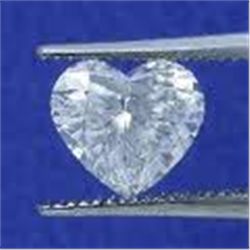 EGL CERT 1.00 CTW HEART CUT DIAMOND D/SI2