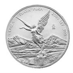 Mexican Silver Libertad 1 Ounce (date of our choice)