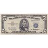 Image 1 : 1953 $5 Silver Certificate, F-VF