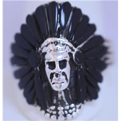 BLACK SKULL RING