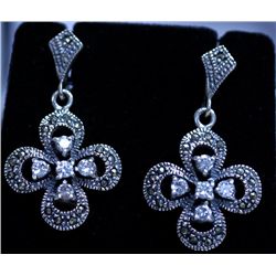 41.90 CTW CZ ANTIQUE LOOKING JEWELRY .925 STERLING SILV