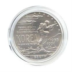 US Commemorative Dollar Uncirculated 1991-D Korean War