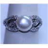 Image 1 : 19.75 CTW PEARL/CZ ANTIQUE LOOKING JEWELRY .925 STERLIN