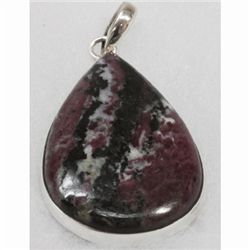 Natural 100 CTW. Semi-Precious Pendant .925 Sterling