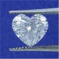 EGL CERT 0.50 CTW HEART CUT DIAMOND E/SI1